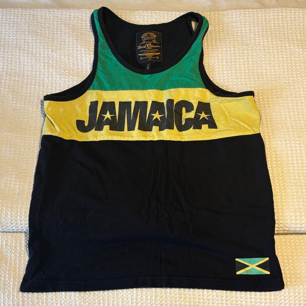 Jamaica Tank Top with Flag Design
